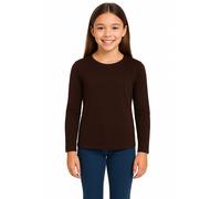 A2Z 4 Kids Ragazze Tinta Unita Manica Lunga T Shirt Morbido Effetto Pe Scuola