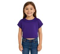 A2Z 4 Kids Ragazze Top Corto Tinta Comodo Estate Alla Moda Vestito Età 5-13 Anni