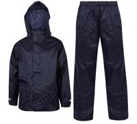 A2Z 4 Kids Tuta antipioggia impermeabile con cappuccio con borsa per il trasporto abbinata, giacca leggera e pantaloni, con tasche, per bambini dai 3 ai 14 anni, Marina Militare, 13-14 Anni