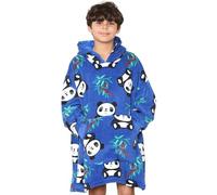 A2Z 4 Kids Ultra Morbido Oversized Hoodie Coccole con Plush Sherpa Vello - Snuggle 927 Panda Electric Blue AZ_Short