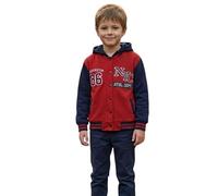 A2Z 4 Kids Unisex Ragazzi Ragazze Giacca con Cappuccio Baseball - NY Jacket Red 13