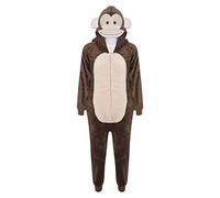 A2Z 4 Kinder Ragazze Ragazzi Scimmia Kostüm Jumpsuits Weich Plüsch Vlies - E.Soft Monkey 11-12