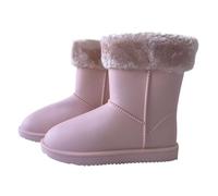 A2Z 4 stivali da pioggia caldi per bambine e donne, con fodera in pelliccia sintetica, impermeabili, in PVC, adatti per mamma e figlia, stivali invernali con suola antiscivolo, scarpe per bambini da
