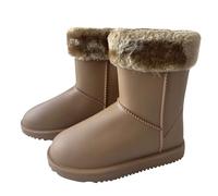 A2Z 4 stivali da pioggia caldi per bambine e donne, con fodera in pelliccia sintetica, impermeabili, in PVC, adatti per mamma e figlia, stivali invernali con suola antiscivolo, scarpe per bambini da
