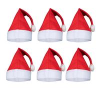 A2Z 6 Pezzi Cappello Di Babbo Natale Pom Pom Cappello Festivo Elegante