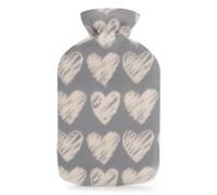 A2Z Acqua Calda Bottiglia Diamonds Cuori Pile Cover 2 Litro Calore Terapia