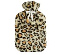A2Z Acqua Calda Bottiglia Leopardo Cuori Pile Cover 2 Litro Calore Terapia