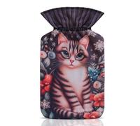 A2Z Acqua Calda Bottiglie Gatto 2 Litro Comodo Pile Cover Dolore Sollievo Calore