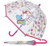A2Z Bambini Poe Trasparente Cupola Ombrello Vento E Pioggia Resistente Esterno