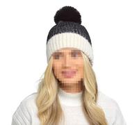 A2Z Donna Cappello Twist IN Maglia Spazzolato a Coste Pompon Caldo Inverno Cozy