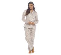 A2Z Donna Floreale Poly Pigiama Cotone Set Classica Manica Lunga Bottoni Morbido