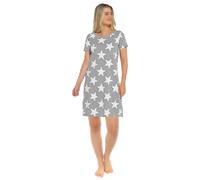 A2Z Donna Maniche Corte Camicia da Notte Stella Cotone Jersey Camicie Abito 8-22