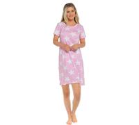 A2Z Donna Maniche Corte Camicia da Notte Stella Cotone Jersey Camicie Abito 8-22