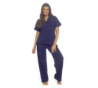 A2Z Donna Sangallo Set Pigiama Tradizionale Pulsante Anteriore Manica Corta