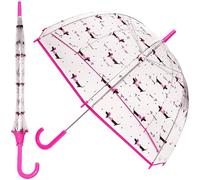 A2Z Donna Trasparente Cupola Ombrello Pioggia E Vento Resistenti Outdoor Viaggio