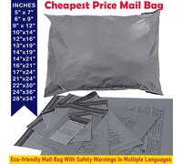 A2Z Eco-Friendly Grigio Poly Mail Borsa Richiudibile Imballaggio Postale Eu