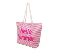 A2Z Grande borsa da spiaggia da donna con manici in corda chiusura a zip borsa estiva a spalla shopper vacanza borsa da viaggio stampa palma tropicale ananas conchiglia leggera taglia unica, Ciao