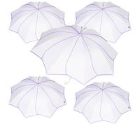 A2Z Ombrello di Nozze 117cm Apertura Automatica Cupola Calotta Doppio Fiore Tubo