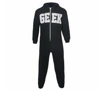 A2Z Onesie one piece Bambini Nero Pigiama Geek Stampa Pile Costume Per Ragazze