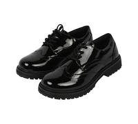 A2Z Scarpe Brogue per ragazze e ragazze, per scuola, università, ufficio, stringate, in pelle PU, scarpe eleganti uniformi con suola antiscivolo, scarpe formali da donna, taglie dalla 36 alla 40