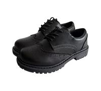 A2Z Scarpe Brogue per ragazze e ragazze, per scuola, università, ufficio, stringate, in pelle PU, scarpe eleganti uniformi con suola antiscivolo, scarpe formali da donna, taglie dalla 36 alla 40, Nero