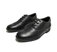 A2Z Scarpe da uomo classiche Oxford Brogue per scuola, università, ufficio, con lacci, design formale in pelle, suola antiscivolo, comode da indossare tutti i giorni, per uniformi scolastiche, taglie