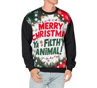 A2Z Uomini Donne Buon Natale Ya Filthy Animal Maglione Xmas Felpe