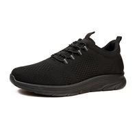 A2Z Uomo con Lacci Scarpe Sportive Nere Traspirante Comodo SPORTS Casual UK Size