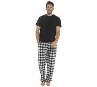 A2Z Uomo Pigiama Maglia Manica Corta T-Shirt Intrecciato a Quadri Pant 2 Pezzi