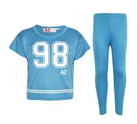A2Z4Kids Top Bambina 98 Stampa Elegante Corto & Moda Set Leggings Age5-1