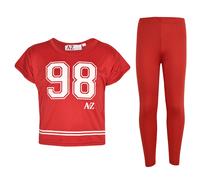 A2Z4Kids Top Bambina 98 Stampa Elegante Corto & Moda Set Leggings Age5-1