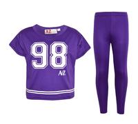 A2Z4Kids Top Bambina 98 Stampa Elegante Corto & Moda Set Leggings Age5-1