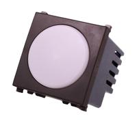 A2ZWORLD 1 Pezzo Lampada di Emergenza LED 220V 0,5W 80LM, Occupa 2 Posti, Colore Nero, Compatibile Con Vimar Arkè, Autonomia 3 Ore, Anti Black Out, Interruttore On/Off