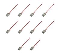 A2ZWORLD 10 PCS Connettore Trasparente 8mm, 2 PIN Per Chiudere 2 Striscie Led Smd COB, Passo da 8mm, Senza Saldare