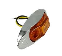 A2ZWORLD 10 Pezzi Fanali Laterali LED 24V 12V Colore Arancione per Luci Ingombro Cortesia Targa Cupola Cappa Camper Trattore Autocarro Barca