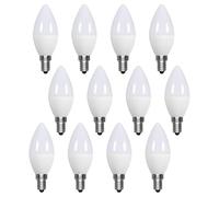 A2ZWORLD 12 Pezzi Lampadina LED E14 C37 9W 860LM 220V, Bianco Freddo 6500K, E14 Forma Oliva Goccia, Angolo 180°, D37X106mm