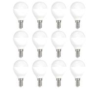A2ZWORLD 12 Pezzi Lampadina LED E14 G45 12W 1160LM 220V, Bianco Caldo 3000K, Mini Globo G45 Super Luminoso, Angolo 180°, D45X85mm
