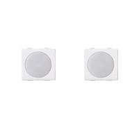 A2ZWORLD 2 Pezzi Lampada LED Segnapasso 220V, Compatibile Con Bticino Matix, Luce 4000K, Da Incasso Occupa 2 Posti, Interruttore ON OFF, Colore Bianco