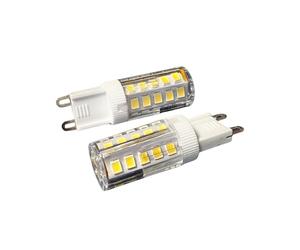 A2ZWORLD 2 Pezzi Lampadina LED G9 220V, 4W 400LM, Bianco Freddo 6000K, 32 SMD 2835, Luce 360°, Ø15x44mm, per Plafoniere Lampade Decorative e Faretti