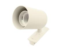 A2ZWORLD 2 Pezzi Porta Faretto da Binario Monofase, Attacco E27 orientabile e ruotabile, Max 50W 220V, Colore Bianco