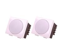 A2ZWORLD 2 Pezzo Lampada di Emergenza LED 220V 0,5W 80LM, Occupa 2 Posti, Colore Bianco, Compatibile Con Bticino Matix, Autonomia 3 Ore, Anti Black Out, Interruttore On/Off