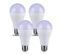 A2ZWORLD 4 PCS Lampade Led E27 Con Sensore Crepuscolare, Bianco Caldo 3000K, 11W 1055 Lumen, Day Night Sensor Led Lamp, D60X120mm, Accensione Spegnimento Automatico