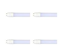 A2ZWORLD 4 Pezzi di Tubi Neon A Led, T8 G13 120cm, 18W 1850lm 100lm/W, Alimentazione da Un Lato, Starter Incluso, Senza Modifica Impianti Originale (Bianco Neutro 4000K)