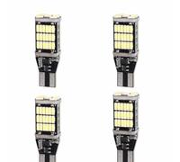 A2ZWORLD 4 Pezzi Lampada Led Auto e Camion 12V 24V, 40mm, Canbus No Errore, T15 W16W, 45 SMD 4014, 300lm 3W, Attacco Dritto Lineare 180°(Bianco Freddo 6500K)