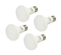 A2ZWORLD 4 Pezzi Lampada LED E27 R63 PAR20 7W, Bianco Caldo 3000K, Riflettore Ø63mm 220V, Faretto LED R63 per Interni, Basso Consumo