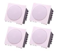 A2ZWORLD 4 Pezzo Lampada di Emergenza LED 220V 0,5W 80LM, Occupa 2 Posti, Colore Bianco, Compatibile Con Vimar Arkè, Autonomia 3 Ore, Anti Black Out, Interruttore On/Off
