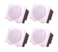 A2ZWORLD 4 Pezzo Lampada di Emergenza LED 220V 0,5W 80LM, Occupa 2 Posti, Colore Bianco, Compatibile Con Bticino Matix, Autonomia 3 Ore, Anti Black Out, Interruttore On/Off