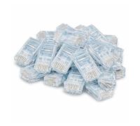 A2ZWORLD 48 Pezzi Connettori RJ45 8P8C Trasparenti, Plug Ethernet a Crimpare