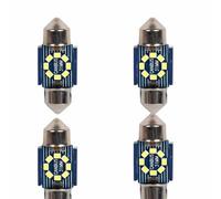A2ZWORLD 4pcs Lampada Led Siluro 31mm,12V 24V, Canbus No Errore, T11 SV8.5 C5W, 8 SMD 2016, 2.5W 120lm, Luce Auto Camion Bianco 6500K