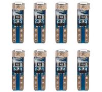 A2ZWORLD 8 Pezzi Lampada Led T5 W3W Canbus, 1 SMD 3030, 12V 60lm 0.8W, Luce Auto No Errore, per Cruscotti e Strumentazioni,17mm (Luce Colore Blu)